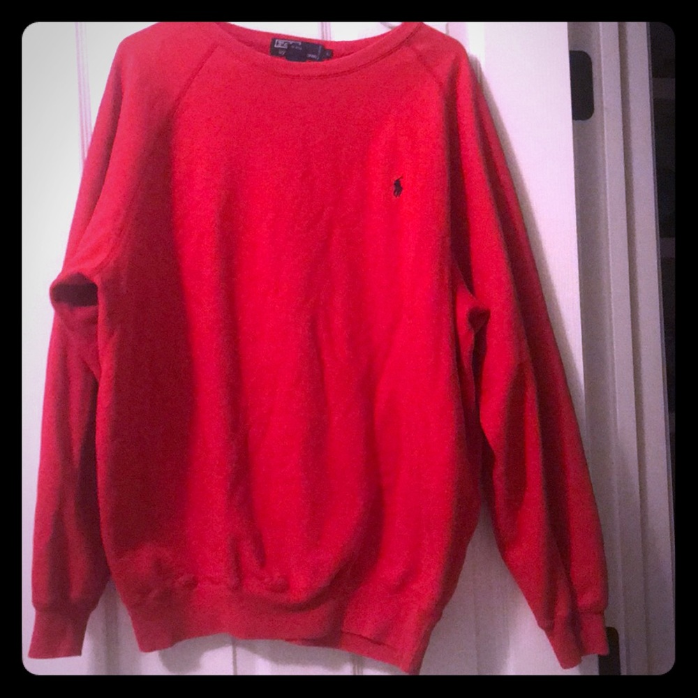 Red pullover Polo Sweater